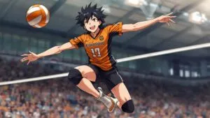 Haikyuu Shoyo Hinata Jump Spike