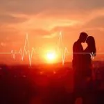 Heartbeat Pulse Line Abstract Digital Art Vector
