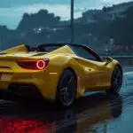 High Performance Yellow Ferrari 488 Spider
