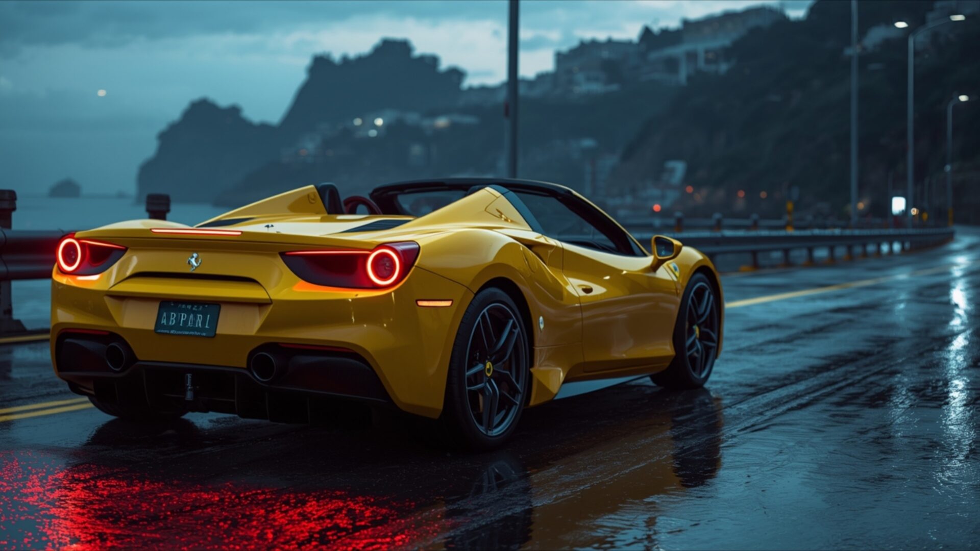 high performance yellow ferrari 488 spider wallpaper, cars & vehicles, automotive design, exotic vehicle, ferrari 488, high performance, high resolution, italian car, luxury sports car, desktop, mobile, background