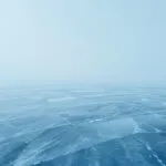 Icy Blue Lake View Photo