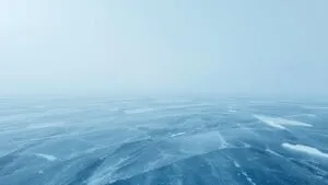 Icy Blue Lake View Photo