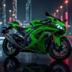 Kawasaki Ninja ZX10R Green Motorbike