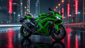 Kawasaki Ninja ZX10R Green Motorbike