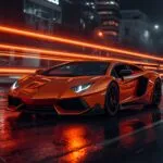Lamborghini Aventador Orange City Blur