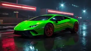 Lamborghini Huracan Performante Green Shot