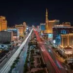 Las Vegas Strip Bright Lights
