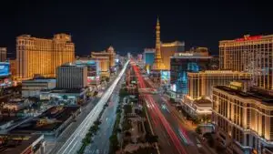 Las Vegas Strip Bright Lights