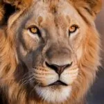 Lion Close Up Face