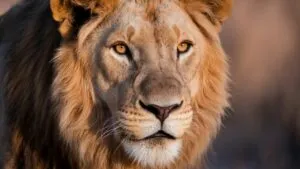 Lion Close Up Face