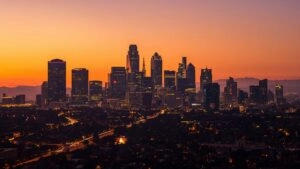 Los Angeles Downtown Golden Hour