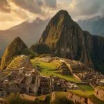 Machu Picchu Inca Citadel Andes Mountains