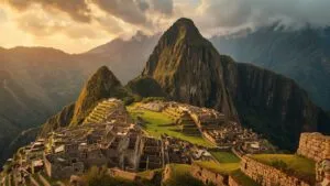 Machu Picchu Inca Citadel Andes Mountains