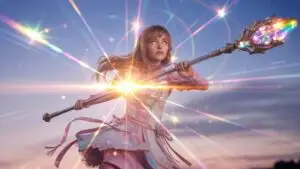 Magical Girl With Staff