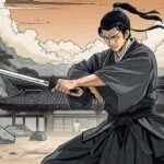 Martial Arts Master Training Mountain Dojo Scene