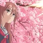 Melancholic Girl In Falling Sakura