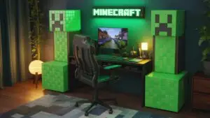 Minecraft-Themed Gaming Desk