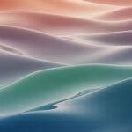 Minimal Soft Waves Moving in Gradient Colors