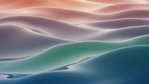 Minimal Soft Waves Moving in Gradient Colors