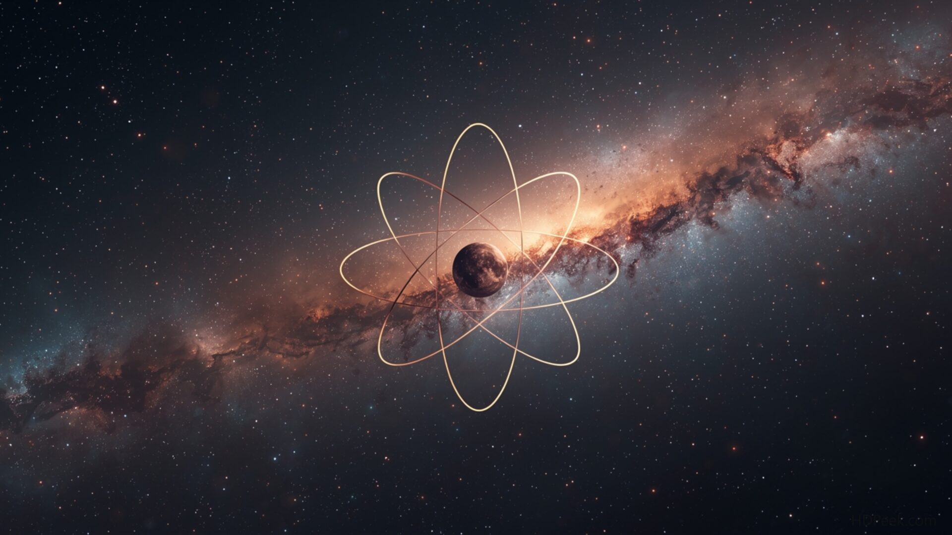 minimalist atomic structure bohr model wallpaper, space & science, atomic structure, bohr model, minimalist, physics, science, desktop, mobile, background
