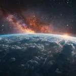 Minimalist Earth Cloud Structure View