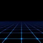 Minimalist Grid System Blue Over Black