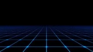 Minimalist Grid System Blue Over Black