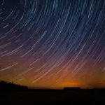 Minimalist Star Trails Long Exposure Night