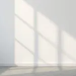 Minimalist White Wall Shadow Play Light