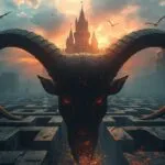 Minotaur Labyrinth Trap Horns