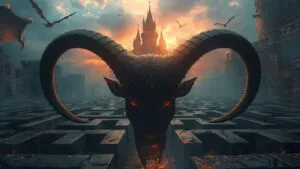 Minotaur Labyrinth Trap Horns