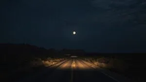 Moonlight Over Desert Road