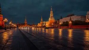 Moscow Red Square Evening Light