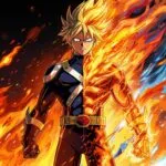 My Hero Academia Shoto Todoroki Ice Fire