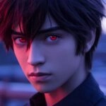 Mysterious Anime Boy With Red Eyes