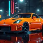 Nissan 350Z Orange Drift Style