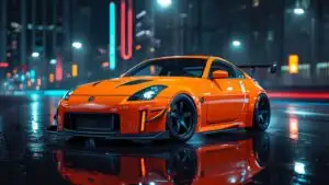 Nissan 350Z Orange Drift Style