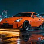Nissan 350Z Orange Tokyo Drift
