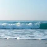 Ocean Waves Breaking Scene