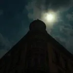 Old Building Under Night Sky