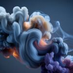 Organic Smoke Trails Twisting in Slow Motion