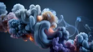 Organic Smoke Trails Twisting in Slow Motion