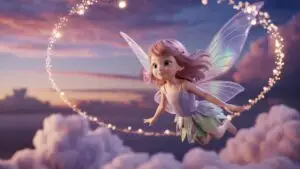 Pastel Cute Anime Fairy Girl Tiny Wings