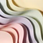 Pastel Paper Cutout Layers With Smooth Shadows