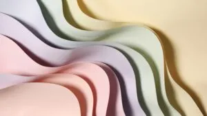 Pastel Paper Cutout Layers With Smooth Shadows