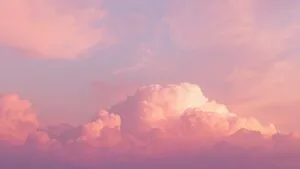 Pastel Pink Cloudscape Photo