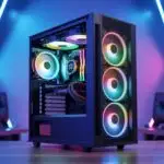 PC Build With Open Case RGB Fans