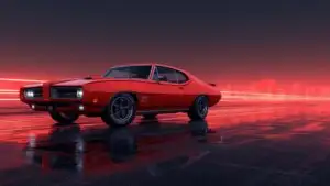 Pontiac GTO Judge Ram Air Orange Ultra Wide Angle