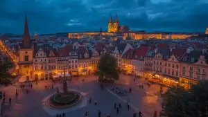 Prague Old Town Square Evening