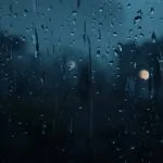 Rain Hitting Window on Silent Night